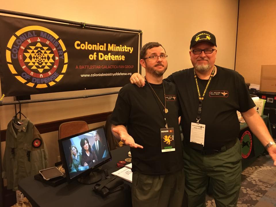 Members of the Colonial Ministry of Defense at a convention